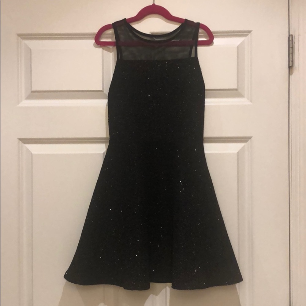 Necessary Objects black fit and flare dress